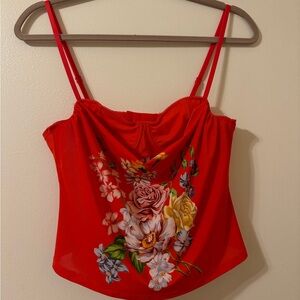 Out from under Urban Outfitters orange cropped tank *size is not labeled